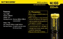 Battery: Nitecore CR123 Li battery