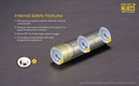 Battery: Nitecore NL1823, Rechargeable 18650 Li-ion, 3.7V 2300mAh, Discharge current max 4A