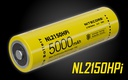 Battery: Nitecore NL2150HPi, Rechargeable 27100 Li-ion, 3.6V 5000mAh, Discharge current max 15A