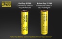 Battery: Nitecore NL2150, Rechargeable 27100 Li-ion, 3.6V 5000mAh, Discharge current max 8A