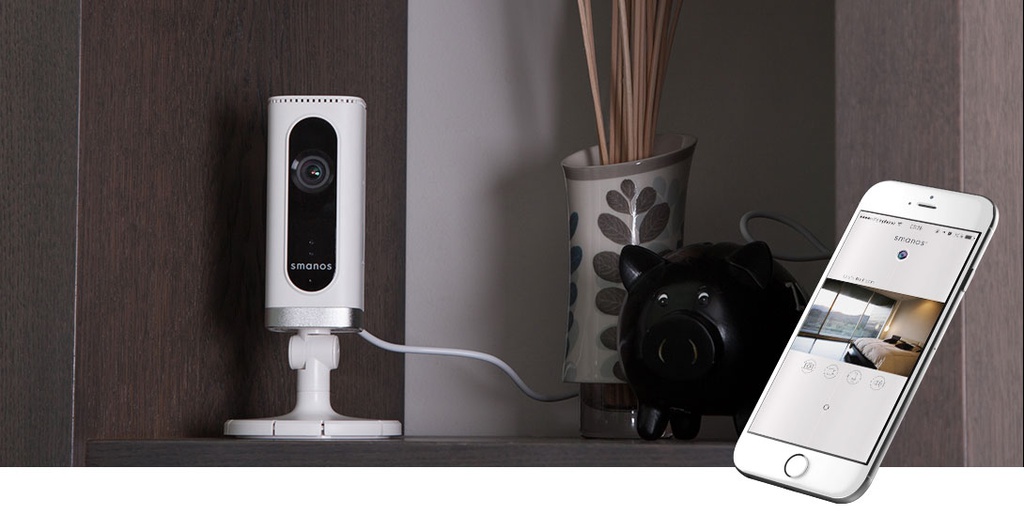 IP Camera: Smanos P70,1920x1080 30fps WiFi 2.4GHz, uSD slot