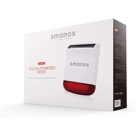 Alarm System Part: Smanos SS2603, Solar Powered Siren