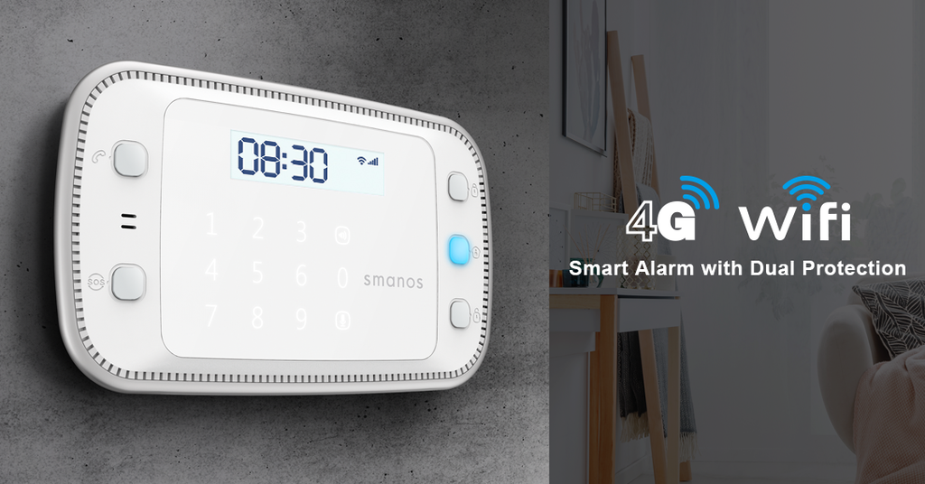 Alarm System: Smanos X500, GSM/SMS/RFID Touch, 2x RC, 1xDC, 1xPIR MD, 2xRFID tag