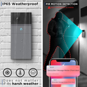 Smart Home Camera: Laxihub B1, Battery-Powered Doorbell with Wireless Chime, 2K resolution, Indoor, Wi-Fi, Mic & Speaker, Nightvision 10m, Motion Detect