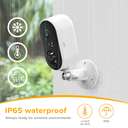 Smart Home Camera: Laxihub W1, Battery-Powered, 2K resolution, Outdoor, Wi-Fi, Mic & Speaker, Nightvision 10m, Motion Detect