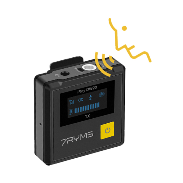 7RYMS iRay DW20A, 2.4GHz Wireless Microphone, 1RX+2TX