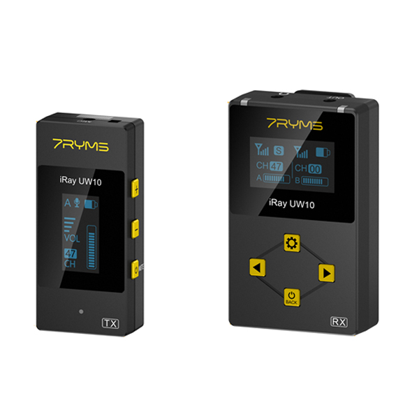7RYMS iRay UW10B, UHF Wireless Microphone, 1RX+1TX