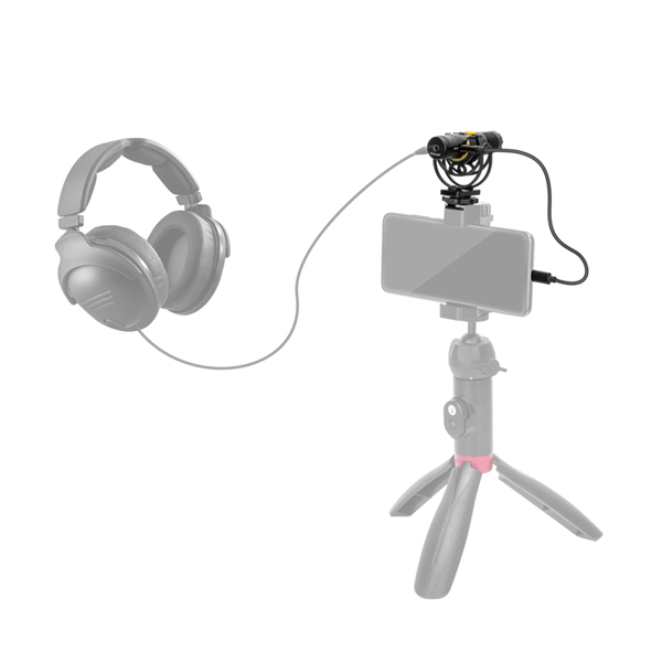 7RYMS MiniBo M1, Mini Cardioid Digital&Analog Dual-mode Shotgun Mic