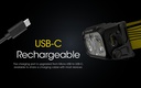 Flashlight: Nitecore NU25, Rechargeable Headlamp, 400 lumen, 64m