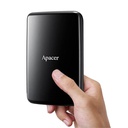 Portable HDD: Apacer AC233, USB 3.2 Gen1, Black color