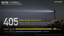 Flashlight: Nitecore MH12SE, EDC Flashlight, 1800 lumen, 405m