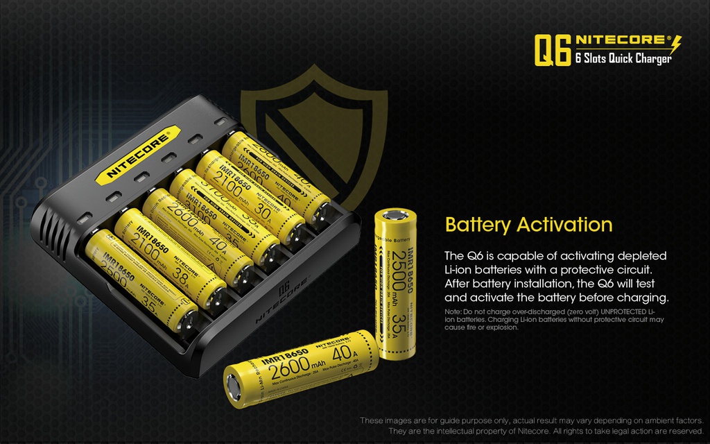 Battery Charger: Nitecore Q series, Quick charger