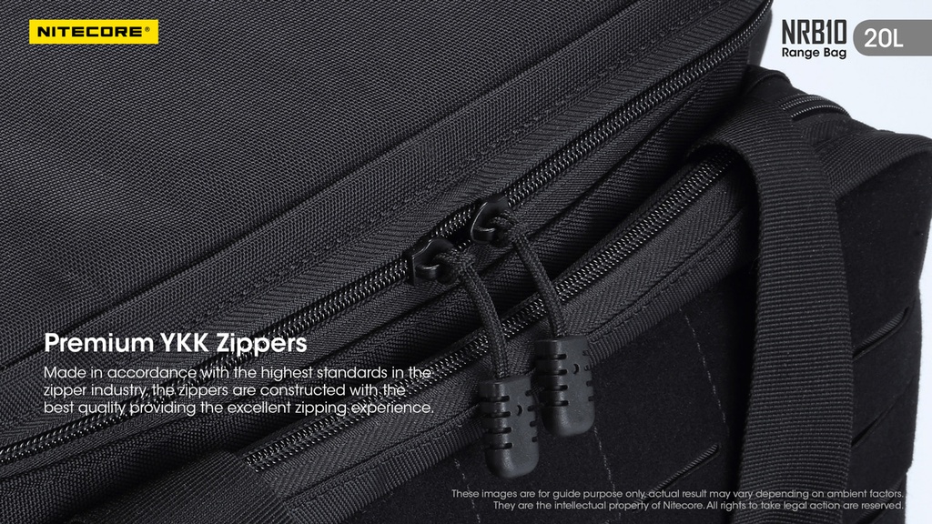 Bag: Nitecore NRB10, 20L capacity
