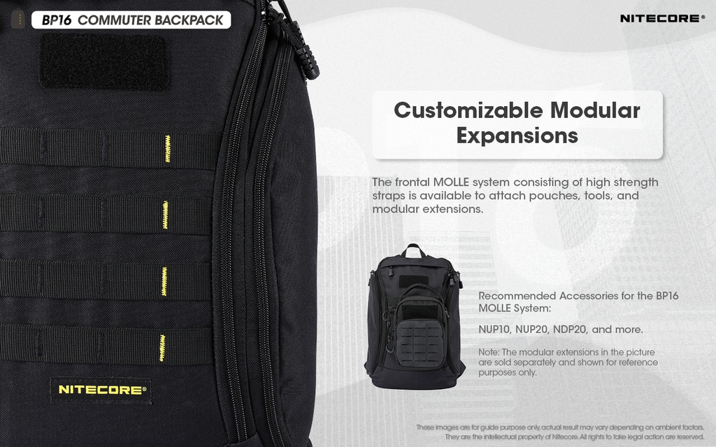 Bag: Nitecore BP16, 16L Waterproof backpack