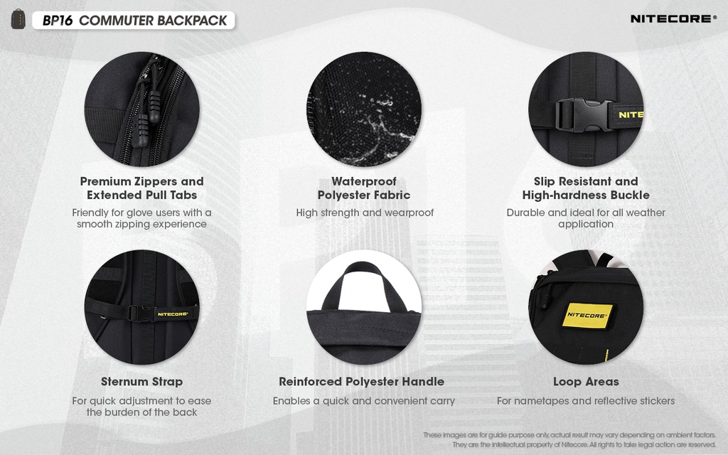 Bag: Nitecore BP16, 16L Waterproof backpack