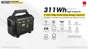Solar Generator: Nitecore Power Station NES Series, DC Input, Output: 220VAC, 12VDC, USB, USB-C, USB-QC