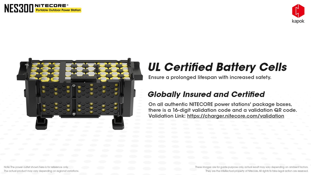 Solar Generator: Nitecore Power Station NES Series, DC Input, Output: 220VAC, 12VDC, USB, USB-C, USB-QC