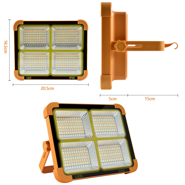 3 in 1 Solar working light with Power bank, 16500mAh, 15 hours