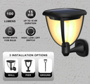 3 in 1 Solar LED Light, 100lm, Wall-Pier-Ground mounted, Brown