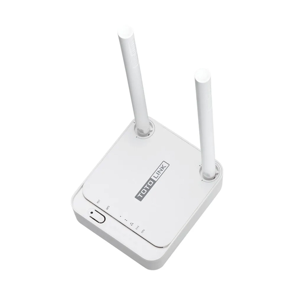 Wireless Router: Totolink N200RE-V5, 300Mbps Mini Wireless Router, 2x 5dBi Antenna
