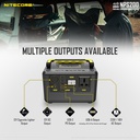 Solar Generator: Nitecore Power Station NPS Series, DC Input, Output: 220VAC, 12VDC, USB, USB-C, USB-QC
