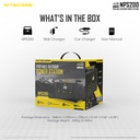 Solar Generator: Nitecore Power Station NPS Series, DC Input, Output: 220VAC, 12VDC, USB, USB-C, USB-QC