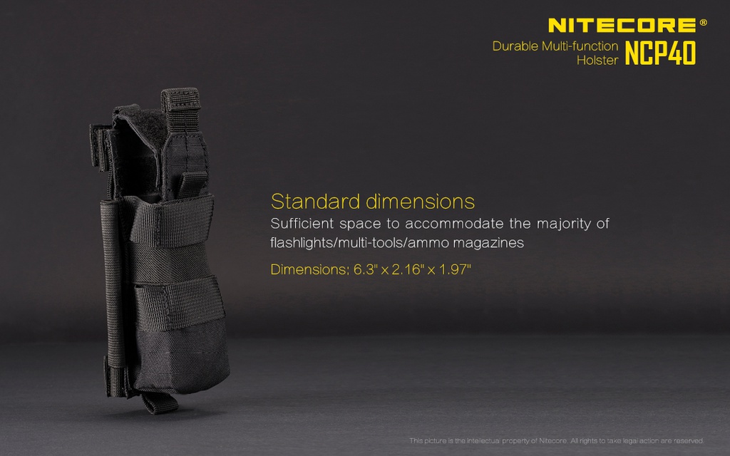 Flashlight ACC: Nitecore NCP40, Tactical Flashlight Holster