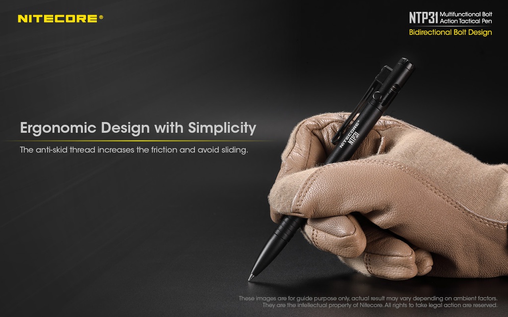 Flashlight ACC: Nitecore NTP31, Tactical Pen