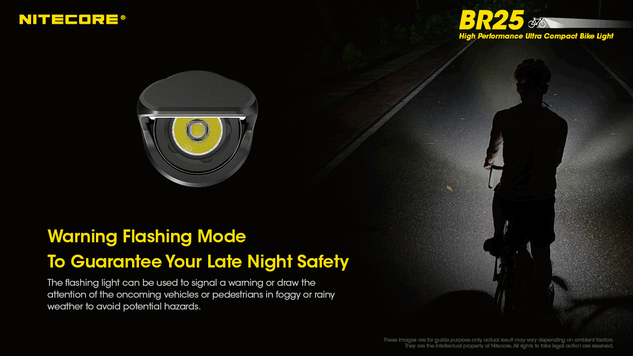 Flashlight: Nitecore BR25 Bike Flashlight, 1400lm, 164m