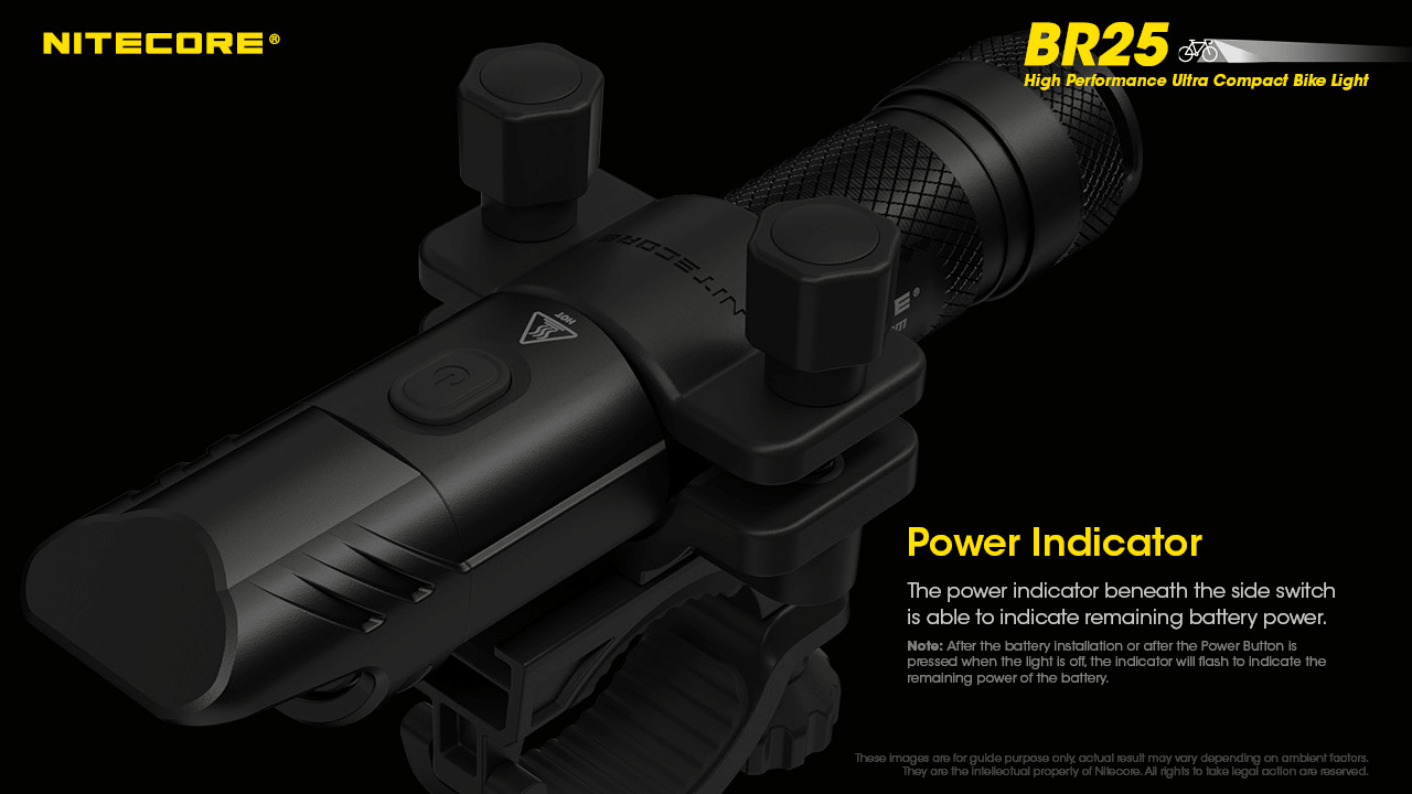 Flashlight: Nitecore BR25 Bike Flashlight, 1400lm, 164m