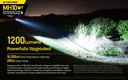 Flashlight: Nitecore MH10 V2, EDC Flashlight, 1200 lumen, 202m