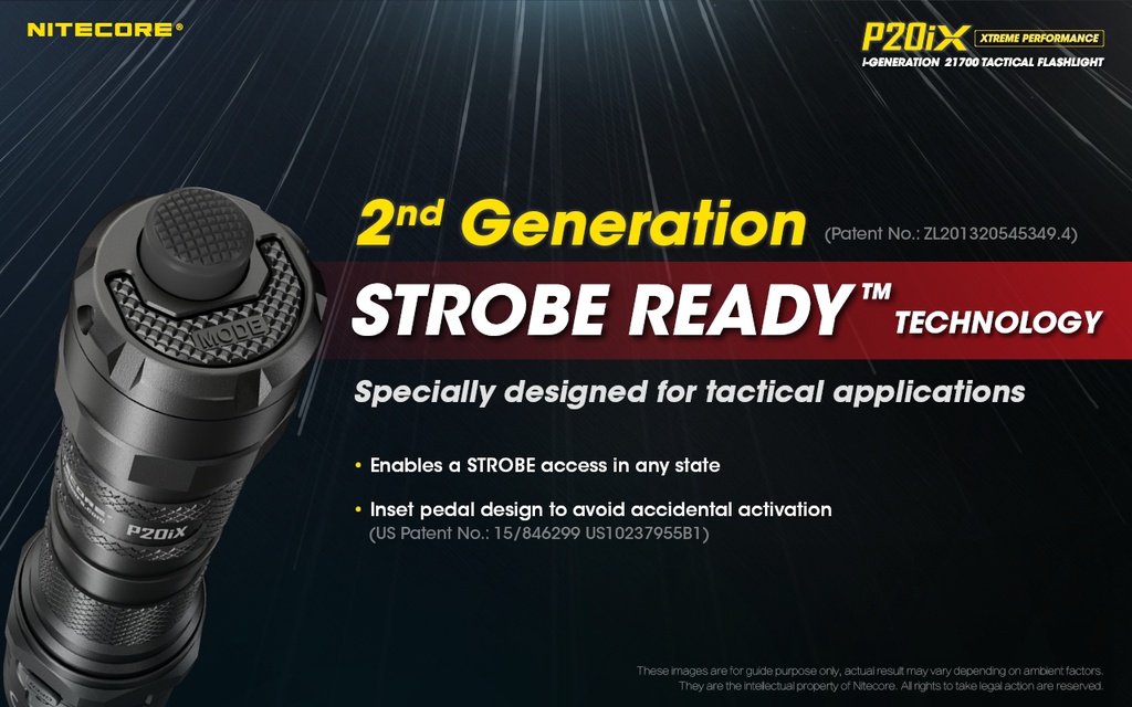 Flashlight: Nitecore P20iX, Tactical Flashlight, 4000 lumen, 221m