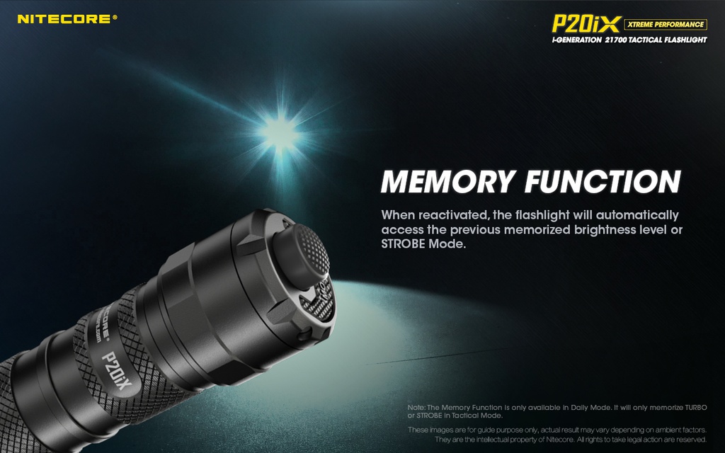 Flashlight: Nitecore P20iX, Tactical Flashlight, 4000 lumen, 221m