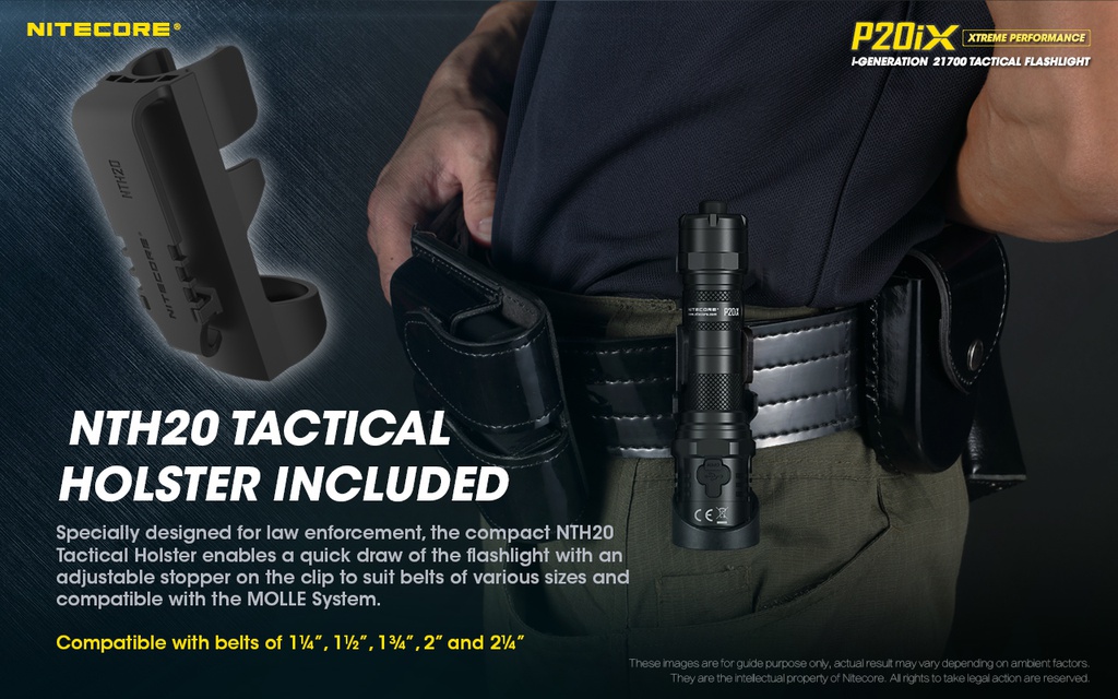 Flashlight: Nitecore P20iX, Tactical Flashlight, 4000 lumen, 221m