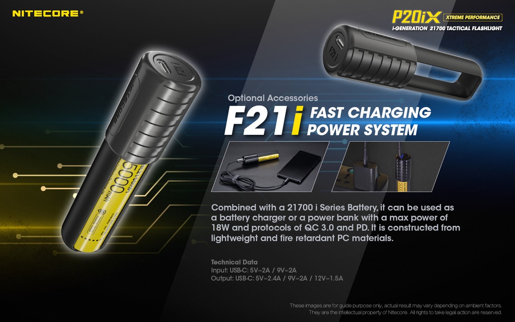 Flashlight: Nitecore P20iX, Tactical Flashlight, 4000 lumen, 221m