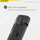 Flashlight: Nitecore TIP SE, Rechargeable Metallic Keychain Light, 700 lumen, 90m