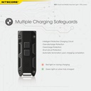 Flashlight: Nitecore TIP SE, Rechargeable Metallic Keychain Light, 700 lumen, 90m