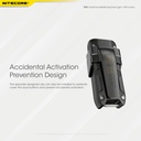 Flashlight: Nitecore TIP SE, Rechargeable Metallic Keychain Light, 700 lumen, 90m