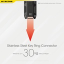 Flashlight: Nitecore TIP SE, Rechargeable Metallic Keychain Light, 700 lumen, 90m