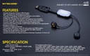 Battery Charger: Nitecore LC10, Portable Magnetic Outdoor USB Charger