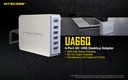 Battery Charger: Nitecore UA66Q, 6-Port Quick Charge USB Adapter, 68W