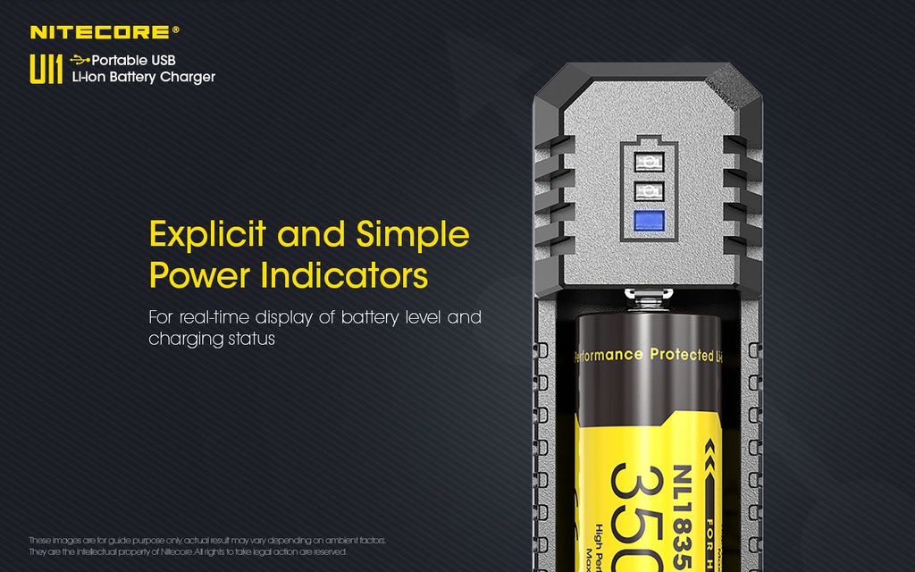 Battery Charger: Nitecore UI Portable USB Li-Ion, Max 1A