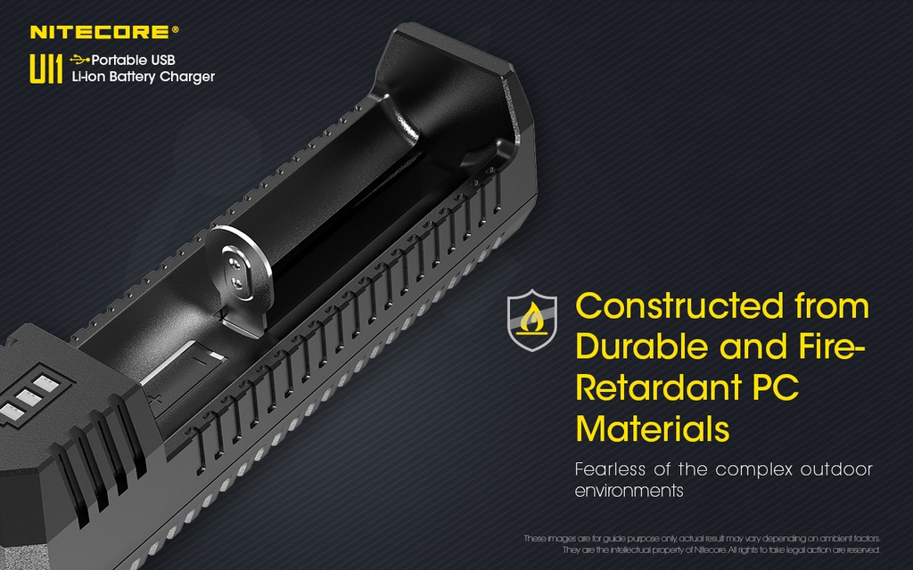 Battery Charger: Nitecore UI Portable USB Li-Ion, Max 1A