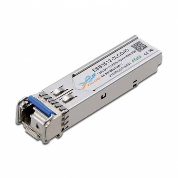 SFP: ETU 1310TX/1550RX 1.25G SM BIDI 1Core LC, 40km (Cisco 1000Base-BX comp)