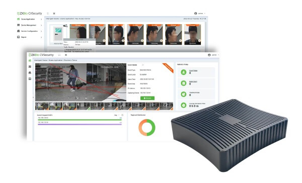 NVR:ZKTeco ZKIVA-Edge T1(8CH) 4xARM CortexA53@1.3G processor, LPDDR4, 2x2GB