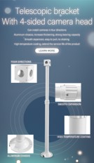 WZSH Telescopic bracket with 4 side camera head