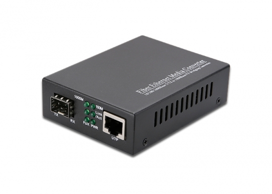 Media Converter: ETU, 10/100/1000 1Core, SM, No SFP