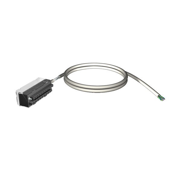 PLC: Schneider BMXFTW501 Cord set - 20-way terminal - one end flying leads - for M340 I/O - 5 m
