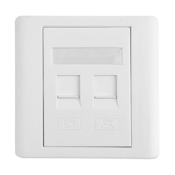 Outlet: APCE Faceplate 2xRJ45
