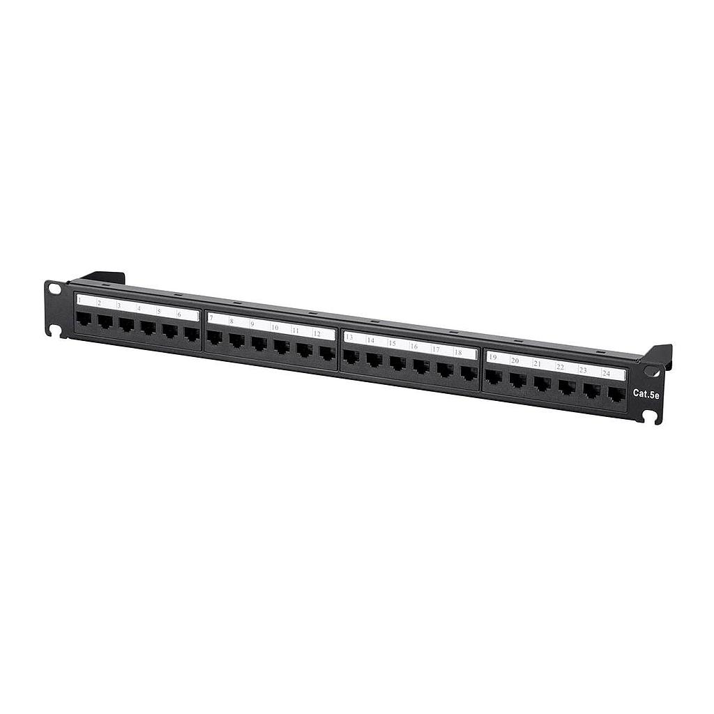 Patch Panel: APCE 19" 1U, Cat5e Toolles type